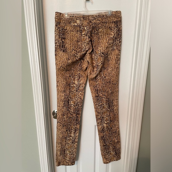 Tory Burch Snakeskin Print Jeans - Picture 4 of 7